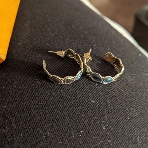 Silver hoop earrings